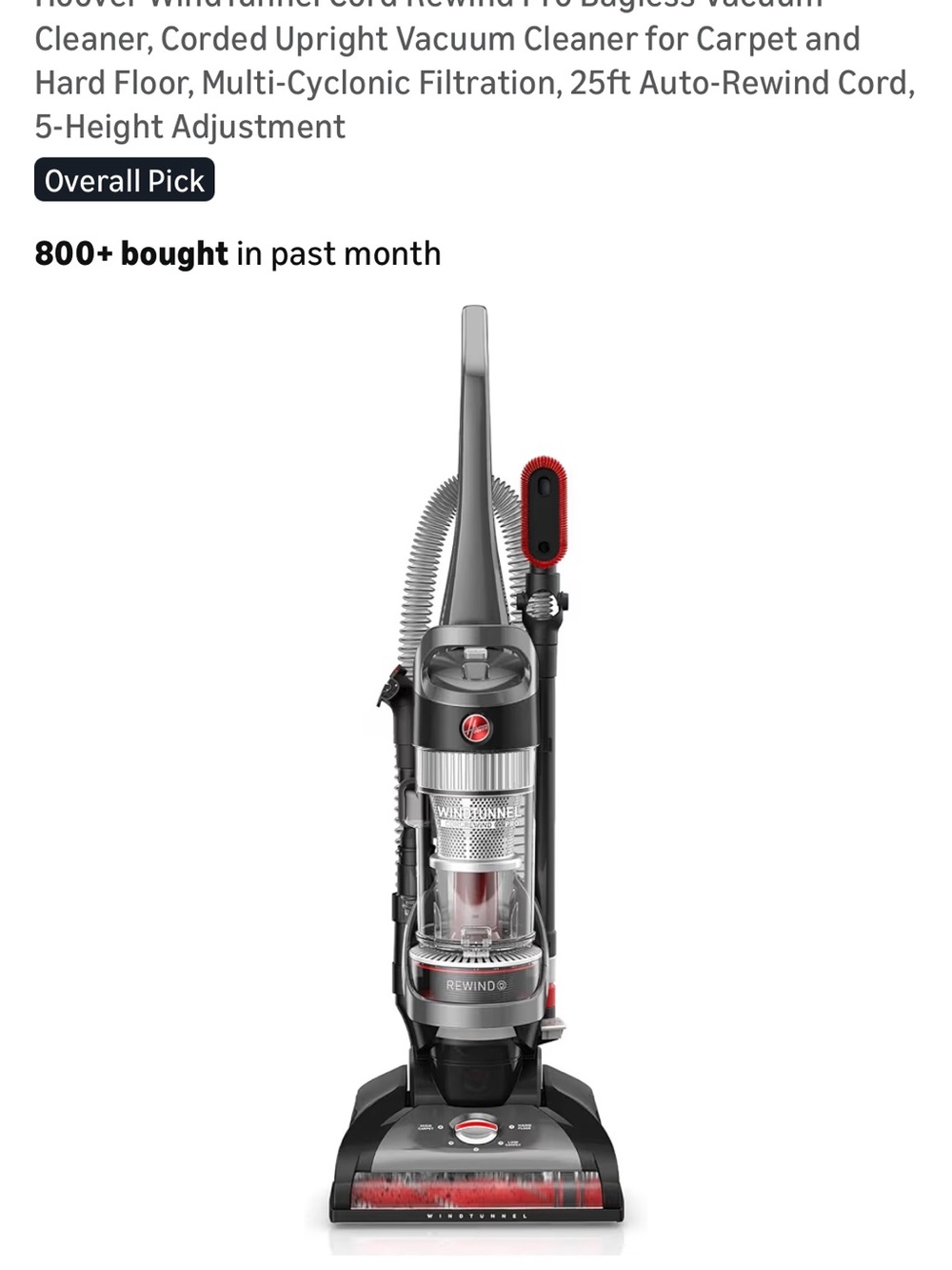 Hoover UH31700 parts